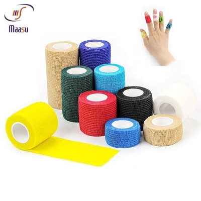 Fasciatura medica 100% di sport del cotone Mesh Breathable bianco puro
