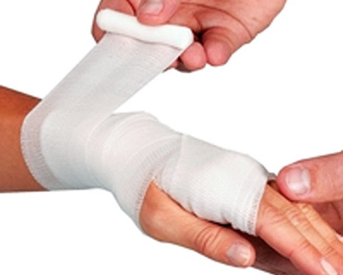 Gauze Bandage Elastic medico respirabile viscoso blu