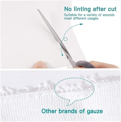 8 pieghe bianca Gauze Pad non tessuto sterile medico 10cmx10cm