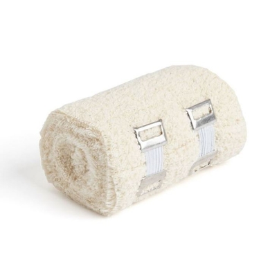 Il buon crêpe elastico del cotone di Breathability benda 15cm bianco