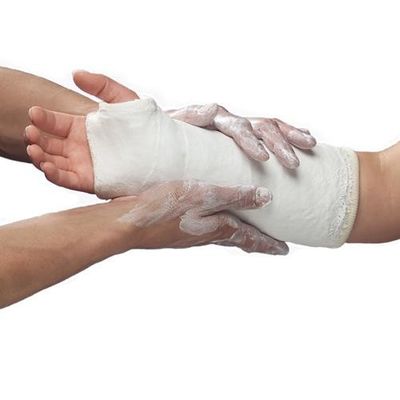 Gauze Bandage medico bianco, gesso elastico della fasciatura di Parigi