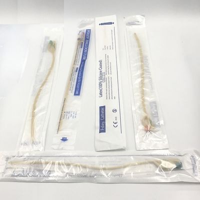 2 3 4 tubi di aspirazione medici di modo, doppio catetere di Foley del lattice del silicone del lume