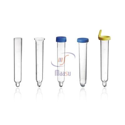 provetta di plastica di 12ml pp con la graduazione bianca