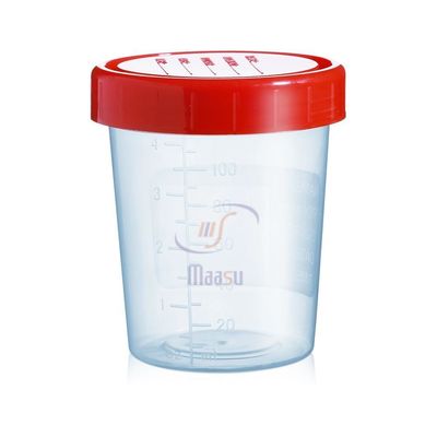 Contenitore di campione di urina di plastica sterile 40ml con la bocca sul cappuccio