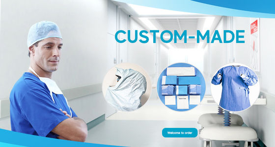 Il dottore chirurgico eliminabile protettivo medico non tessuto Cap With Tie di usura 20gsm