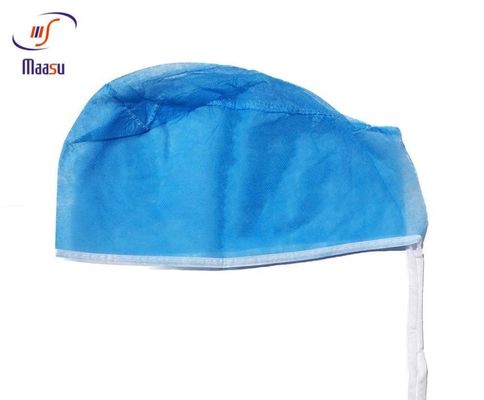 Il dottore chirurgico eliminabile protettivo medico non tessuto Cap With Tie di usura 20gsm