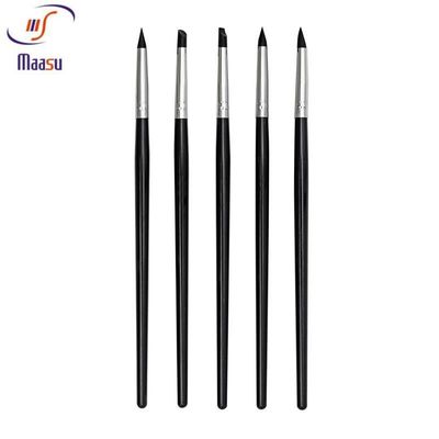Spazzola dentaria nera Pen Periodontal Tool del silicone 5pcs