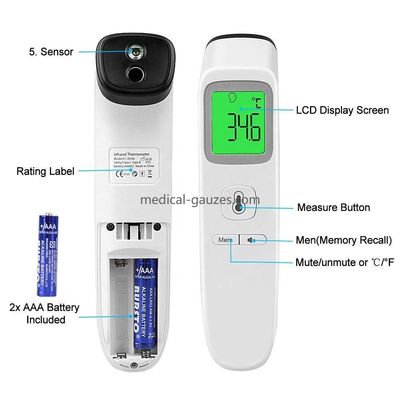 Attrezzature diagnostiche mediche leggenti istantanee del termometro della fronte del bambino