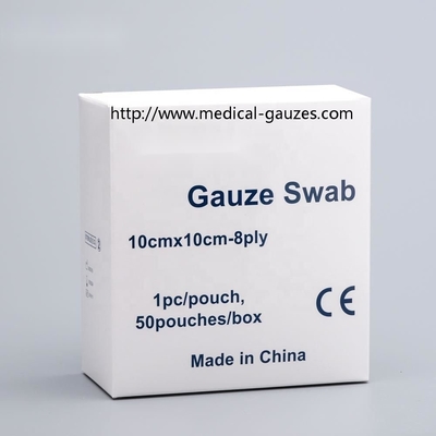Bordo piegato/spiegato Gauze Pads Individual Paper Packaging medico