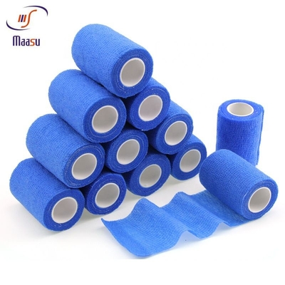 Gauze Bandage Elastic medico respirabile viscoso blu