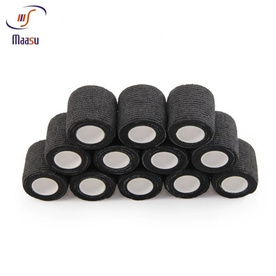 Cotone Gauze Bandage Stretch Breathable Black medico Unpatterned