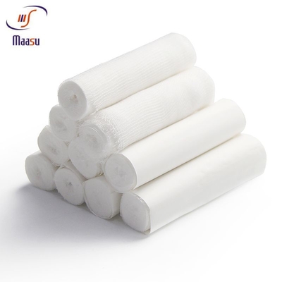Cotone bianco puro 100% della maglia della fasciatura medica respirabile di sport